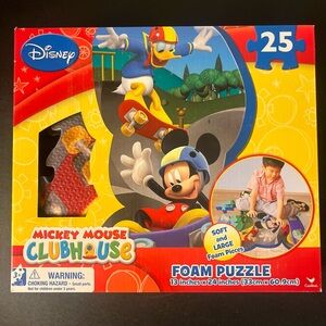 Disney Mickey Mouse 25-Piece Floor Foam Jigsaw Puzzle Mat Play Game Toy kids New